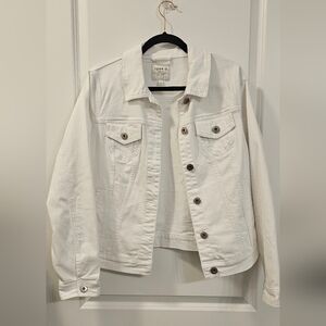 Torrid White Denim Jacket